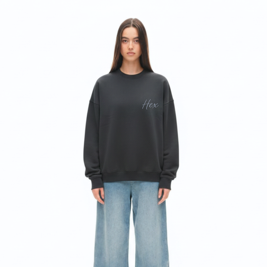 Hex Charcoal Grey Crewneck