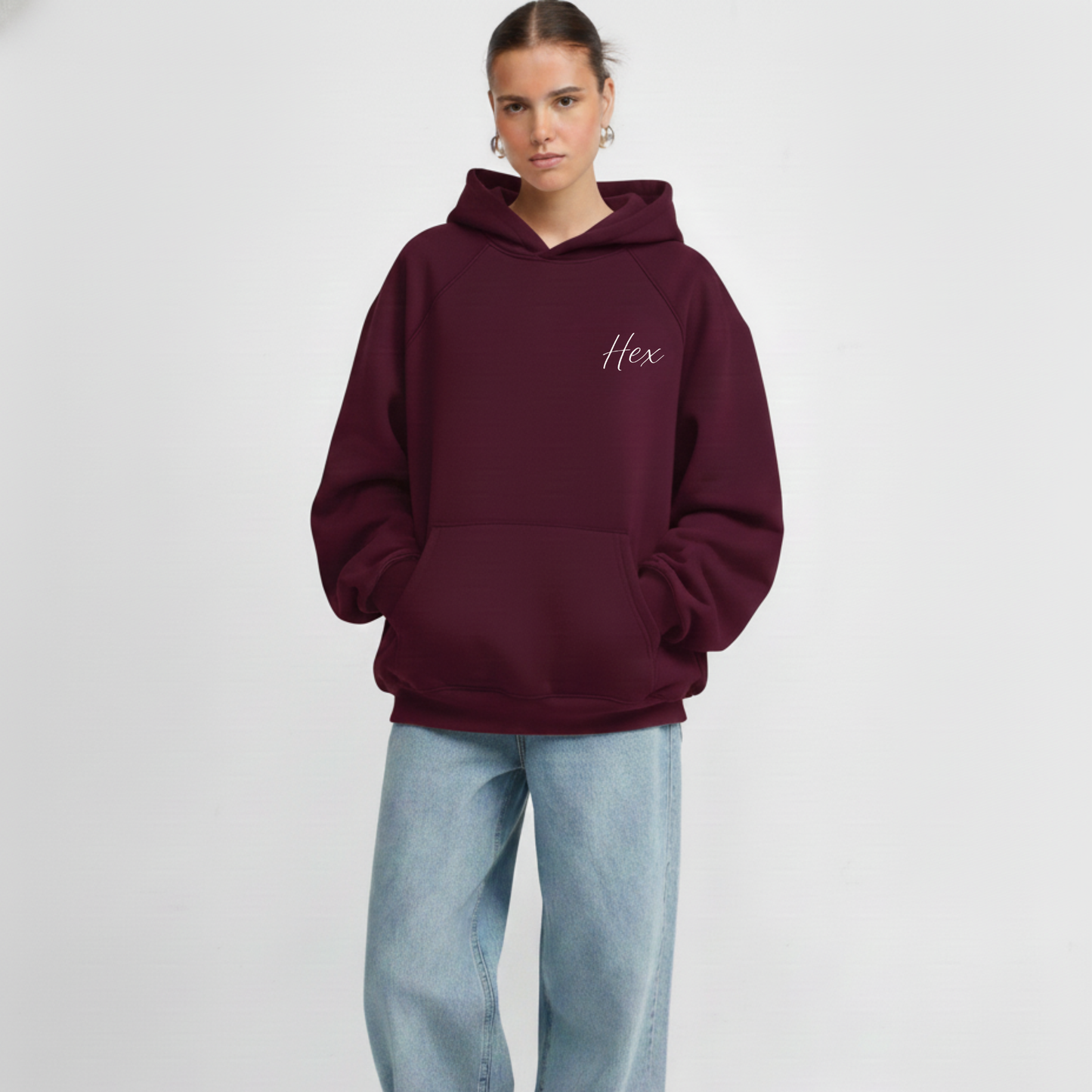 Hex Burgundy Hoodie