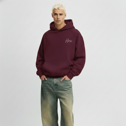 Hex Burgundy Hoodie