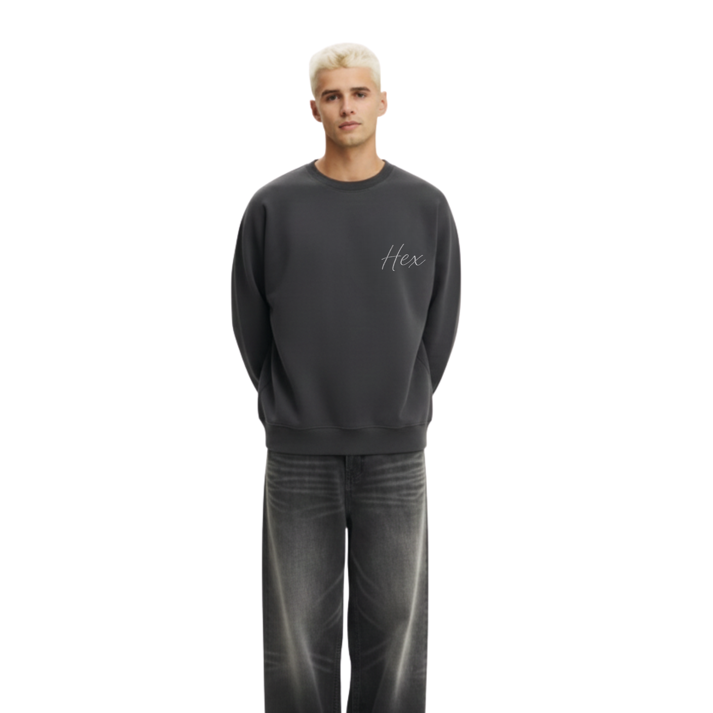 Hex Charcoal Grey Crewneck