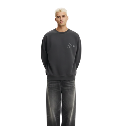 Hex Charcoal Grey Crewneck