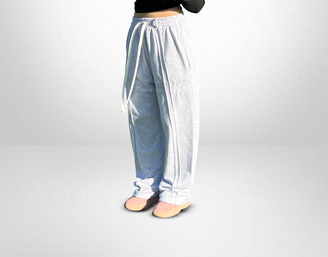 Light Grey Twin Lines Sweatpants